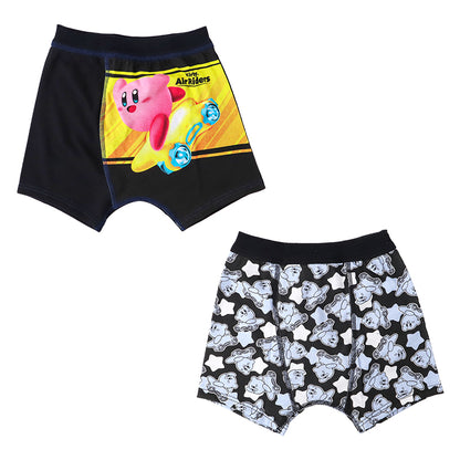 星のカービィ ボクサーパンツ 男の子 ボクサーブリーフ キッズ 下着 パンツ 2枚組 前とじ ネームタグ 100 110 120 130 cm キャラクター インナー 子供 ボーイズ キッズパンツ 男児 幼稚園 保育園 小学生 お名前欄 綿混 カービィ