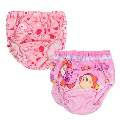 星のカービィ ショーツ 女の子 キッズ パンツ 子供 下着 2枚組 キャラクター インナー 100 110 120 130 cm 綿混 ガールズ 女児 幼稚園 保育園 小学生 かわいい ネームタグ お名前欄 子ども ジュニア デイリー パステル
