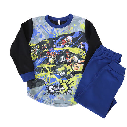 光るパジャマ スプラトゥーン パジャマ 長袖 キッズ スプラトゥーン3 上下セット 110cm～140cm 子供 男の子 子供服 春 秋 スプラ トレーナー 光る 120cm 130cm ジュニア 男児 お泊り