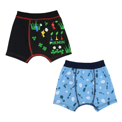ピクミン ボクサーブリーフ 2枚組 110 120 130 cm 下着 男児 パンツ 綿 インナー 2枚セット おとこのこ コットン 入園祝い PIKMIN グッズ ピクミンガーデン まとめ買い 2P 綿混 子供 キッズ 男児 男子 男の子 ボーイズ ブリーフ 前閉じ