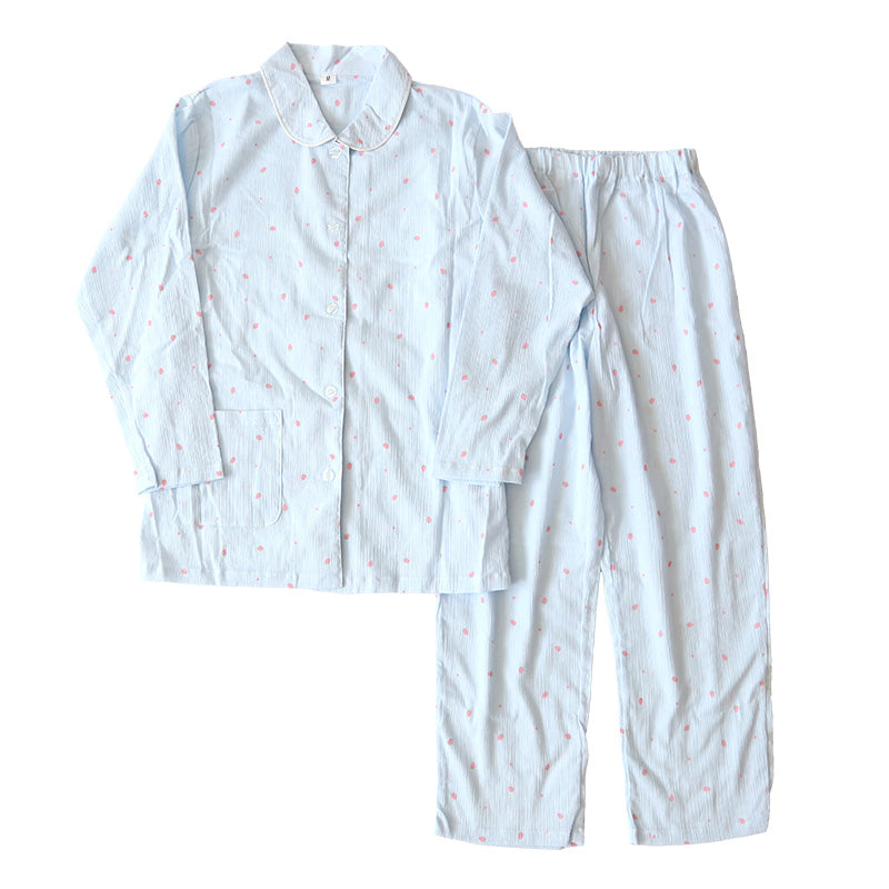 レディース 介護パジャマ マジックテープ 夏 長袖 パジャマ 介護