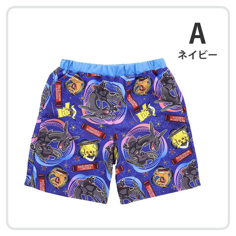 ポケモン 水着 男の子 キッズ サーフパンツ 海パン 子供 ポケットモンスター 男児 海水パンツ キャラクター 110～130cm 子ども ジュニア スイムウェア 水泳 学校 授業 海水浴 マリンスポーツ
