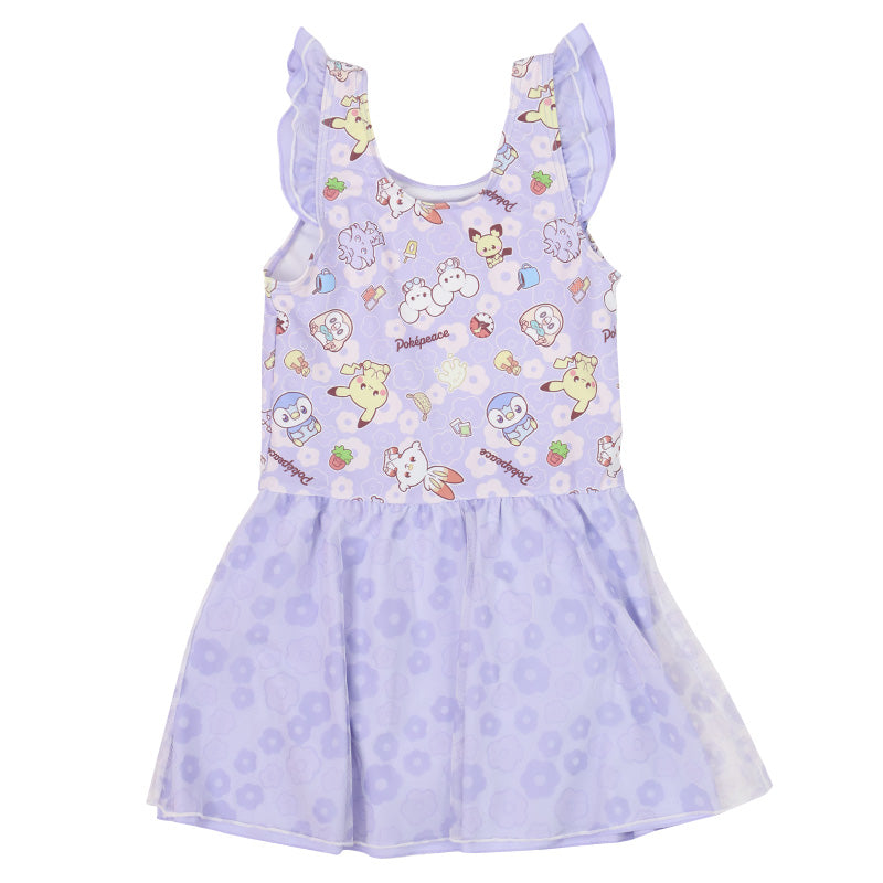 ポケモン 水着 女の子 キッズ かわいい ワンピース水着 女児 ピカチュウ 110cm～130cm 子供 女子 キャラクター プール 海 海水浴 水泳用品 スイムウェア スイムウエア マリンウェア プール用品 幼稚園 保育園 幼児 園児 (在庫限り)