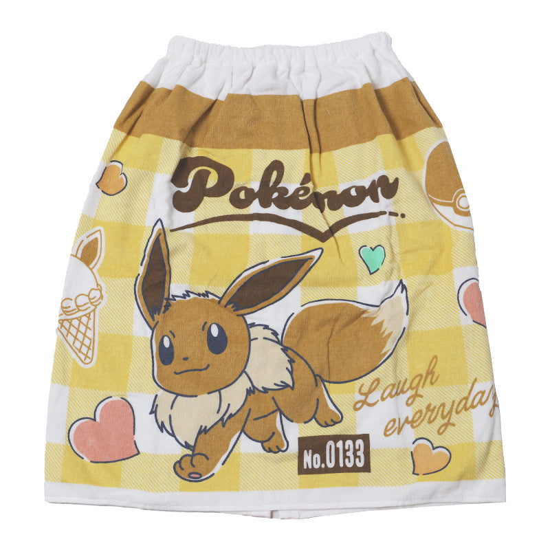 ラップタオル 巻きタオル ポケモン プールタオル キッズ キャラクター ポケットモンスター 60cm丈 巻タオル ジュニア バスタオル プール 水泳 スイミング 海 海水浴 プール用品 ピカチュウ まきまきタオル ビーチタオル キャラクタータオル