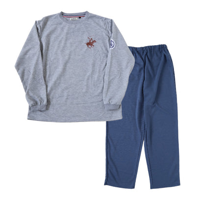 メンズ パジャマ 長袖 部屋着 秋 冬 春 薄手 ルームウェア 上下セット M～LL 紳士 ナイトウェア ダンボールニット長ズボン 上下 男性 クリスマス