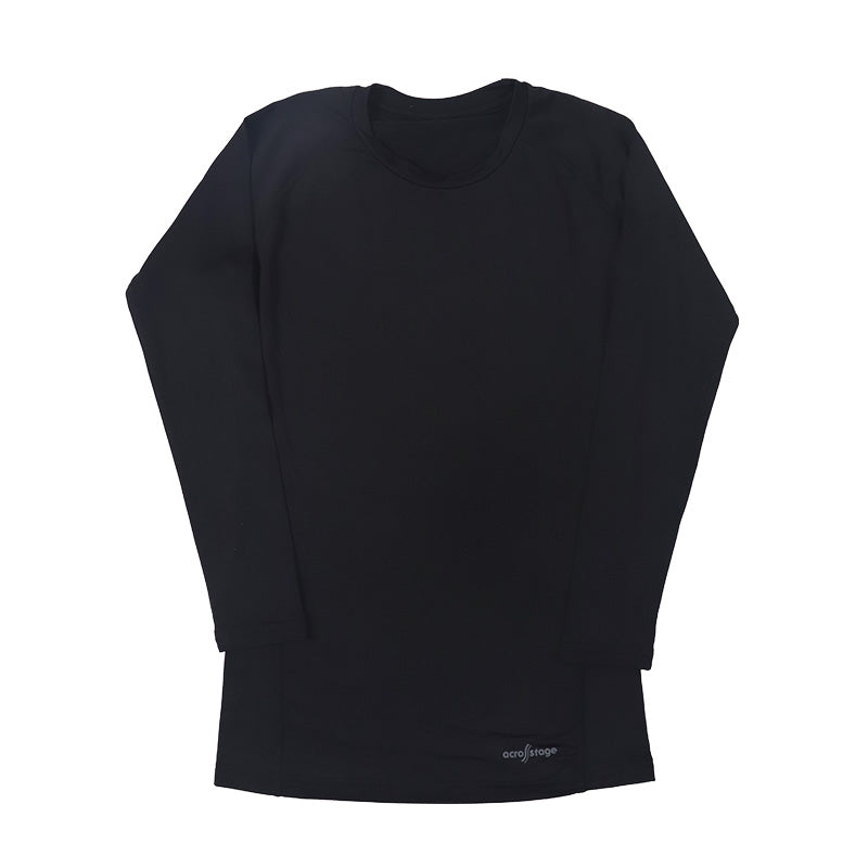 長袖シャツ 長袖インナー キッズ インナー 冷感 シャツ 男の子 冷感インナー 子供 スポーツ 運動 140cm～160cm 男子 女子 夏 子ども 下着 肌着 部活 白 黒 140 150 160 (在庫限り)