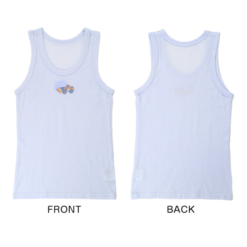 男児 ランニング タンクトップ 2枚組 綿100% 110cm～130cm ランニングシャツ ノースリーブ 男の子 男子 ボーイズ 子ども キッズ 下着 肌着 スリーブレス アンダーウェア インナー (在庫限り)
