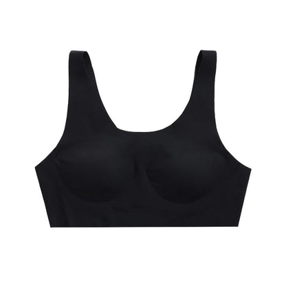 ハーフトップ 子供 シームレス ファーストブラ ジュニアブラ ブラジャー ノンワイヤー 140 150 160 165 キッズ ジュニア 女の子 小学生 中学生 下着 インナー 女子 アウターにひびきにくい ファーストブラ シームレス ひびかない 透けにくいカラー