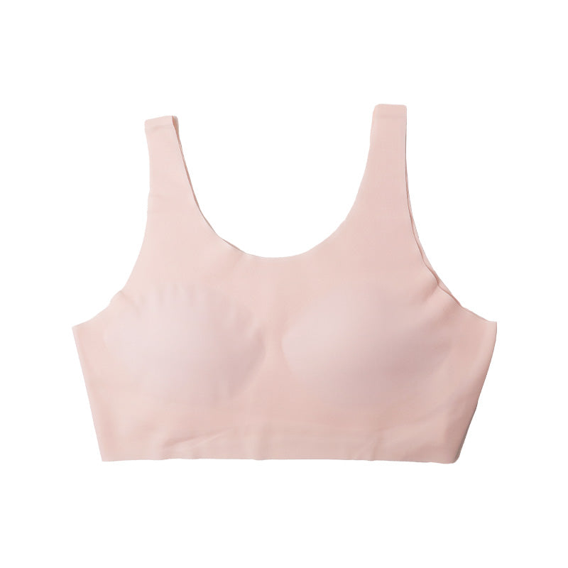 ハーフトップ 子供 シームレス ファーストブラ ジュニアブラ ブラジャー ノンワイヤー 140 150 160 165 キッズ ジュニア 女の子 小学生 中学生 下着 インナー 女子 アウターにひびきにくい ファーストブラ シームレス ひびかない 透けにくいカラー
