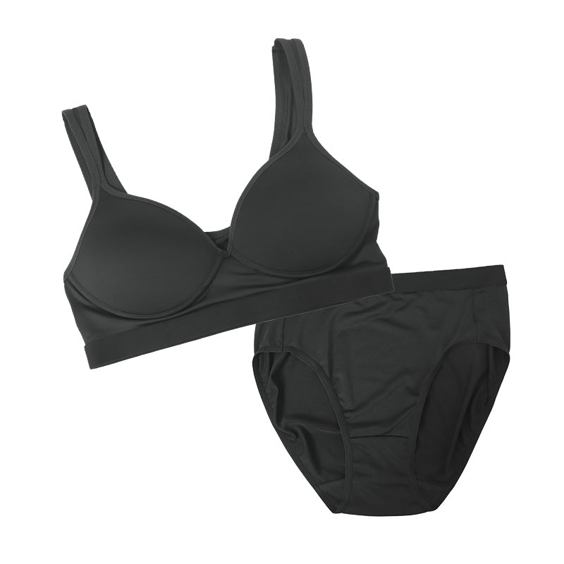 スポーツブラ ジュニアブラ セット ジュニア キッズ スポブラ 中学生 小学生 下着 上下セット 150 160 165cm ハーフトップ ショーツ 子供 下着 ブラジャー 女の子 女子 ノンワイヤーブラ スポーツブラジャー 150 160 165 学校 シンプル ブルー ネイビー