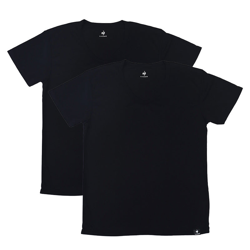 ルコックスポルティフ 裏ハニカムメッシュ V首 半袖 Tシャツ インナー