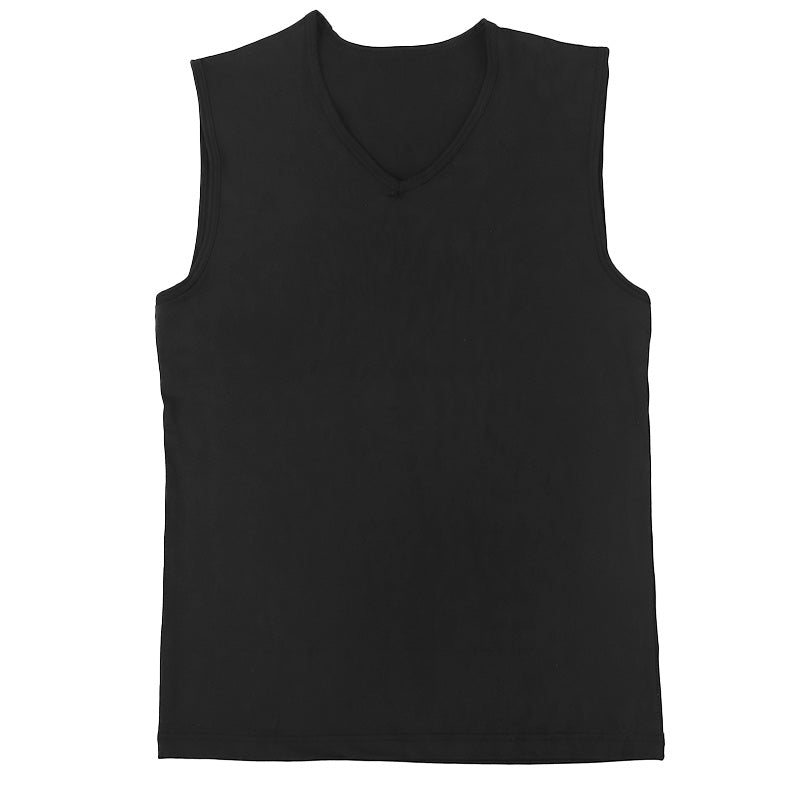 メンズ インナー 乳首透けにくい 胸二重 サーフシャツ 接触冷感 Vネック ノースリーブ M L LL 乳首 隠し 透け 防止 運動 スポーツ 夏 男性 下着 肌着 白 黒 吸汗速乾 UV対策 紫外線対策