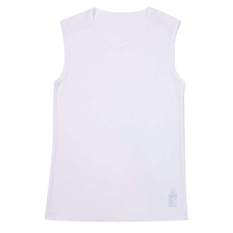 メンズ 汗取りインナー サーフシャツ Vネック 接触冷感 M L LL 背中 汗染み 運動 スポーツ 夏 男性 インナー 下着 肌着 白 黒 吸汗速乾 UV対策 紫外線対策 ノースリーブ タンクトップ (在庫限り)