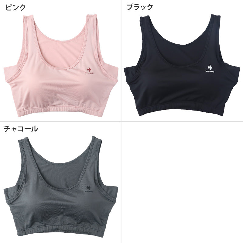 レディース スポーツブラ 汗取り付き ハーフトップ ノンワイヤーブラ ブラジャー M L LL ノンワイヤー スポブラ ヨガ ジョギング ルコック 運動 ダンス 下着 インナー ブラ 肌着 脇汗 汗対策