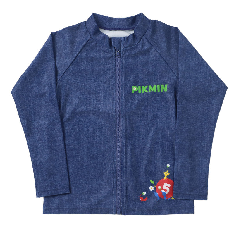 ピクミン 水着 ラッシュガード キッズ 男の子 110 120 130 cm 子供 スクール プール スイミング スイムウェア 水泳 学校 授業 海水浴 マリンスポーツ 小学校 スイム キャラクター (在庫限り)