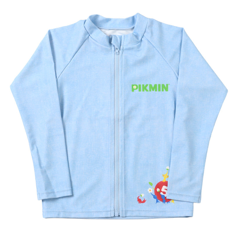 ピクミン 水着 ラッシュガード キッズ 男の子 110 120 130 cm 子供 スクール プール スイミング スイムウェア 水泳 学校 授業 海水浴 マリンスポーツ 小学校 スイム キャラクター (在庫限り)