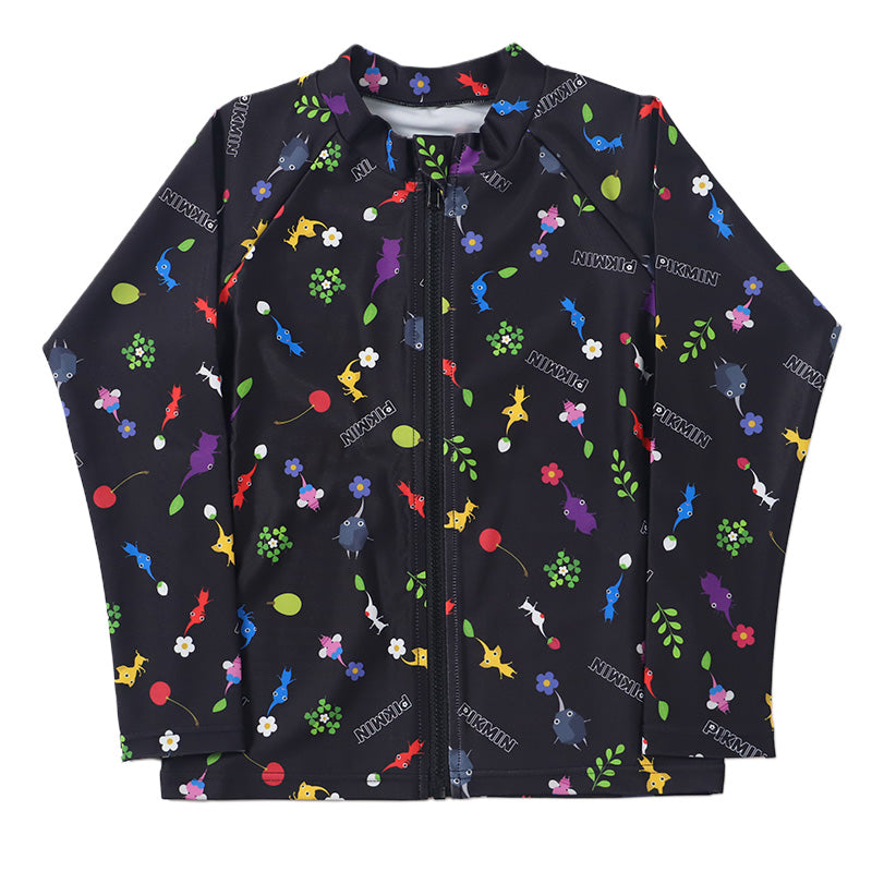 ピクミン 水着 ラッシュガード キッズ 男の子 110 120 130 cm 子供 スクール プール スイミング スイムウェア 水泳 学校 授業 海水浴 マリンスポーツ 小学校 スイム キャラクター (在庫限り)