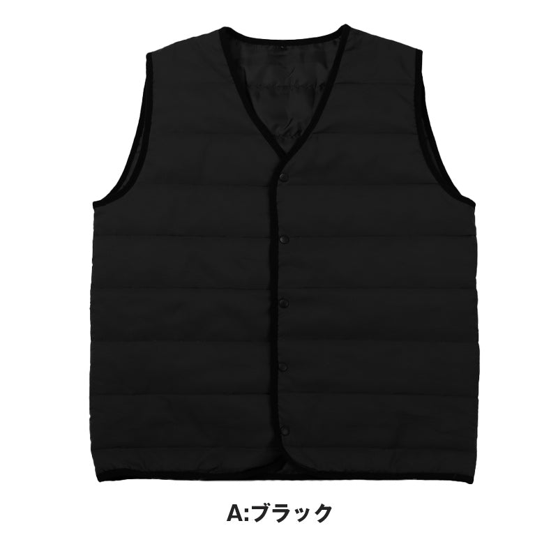 ダウンベスト メンズ 秋 冬 軽量 防寒 あったか M L LL 中綿ベスト 防寒着 暖かい 羽織り はおり 冷えとり 冷え 寒さ対策 ふわふわ 保温性 Vネック 作業着 アウトドア インナー 男性 キャンプ カジュアル (送料無料)