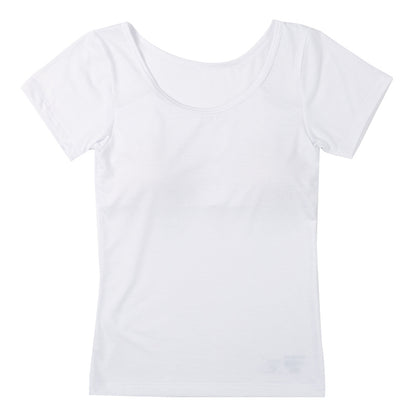 ブラトップ フレンチ袖 カップ付き ジュニア ガールズ インナー 吸湿発熱 150cm～165cm 女の子 女児 下着 タンク ストレッチ あったか cica加工 半袖 シンプル 暖かい 防寒 秋 冬 寒さ対策 冷え取り