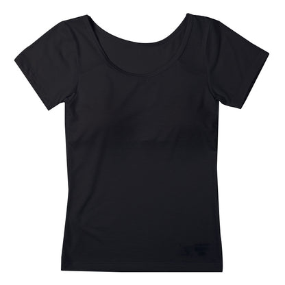 ブラトップ フレンチ袖 カップ付き ジュニア ガールズ インナー 吸湿発熱 150cm～165cm 女の子 女児 下着 タンク ストレッチ あったか cica加工 半袖 シンプル 暖かい 防寒 秋 冬 寒さ対策 冷え取り