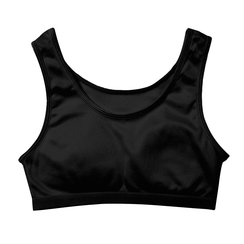 ハーフトップ ジュニア 裏メッシュ カップ付き インナー 140cm 150cm 160cm 女の子 スクール 小学生 中学生 子供 下着 キッズ ホック無し ノンワイヤー シンプル ガールズ 速乾性 伸縮 ストレッチ ファーストブラ