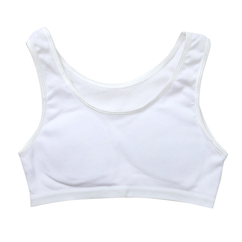 綿100% ハーフトップ ジュニア カップ付き インナー 140cm 150cm 160cm 女の子 スクール 小学生 中学生 子供 下着 キッズ ホック無し ノンワイヤー シンプル ガールズ コットン 綿 伸縮 ストレッチ ファーストブラ