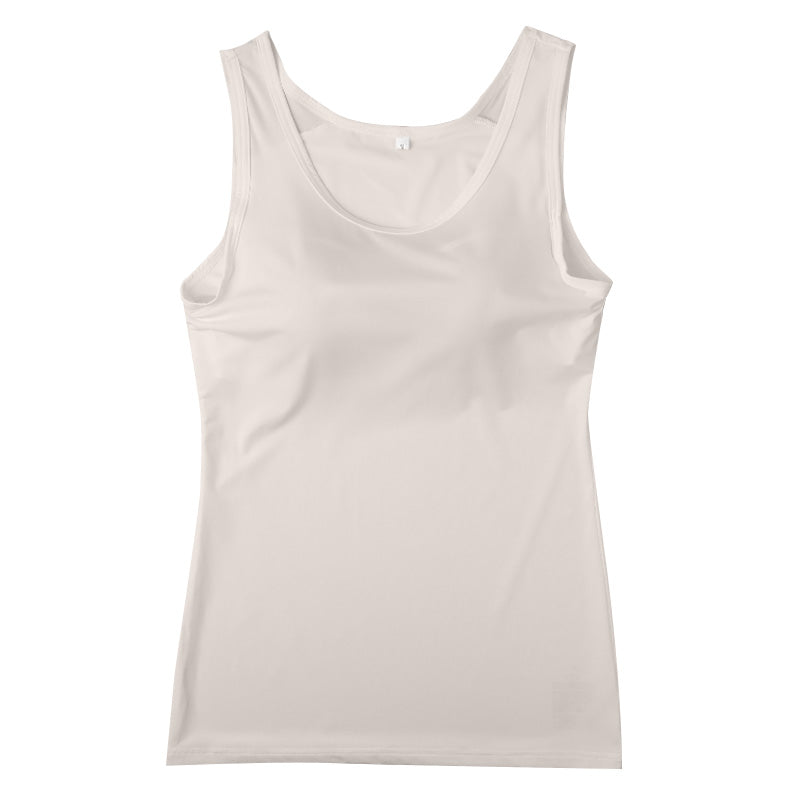 接触冷感 レディース カップ付きインナー タンクトップ ブラトップ 夏インナー M L LL UVカット インナーシャツ ノンワイヤー カップ付きタンクトップ DRYインナー 涼しいインナー レディースインナー 女性下着 さらさら 汗対策
