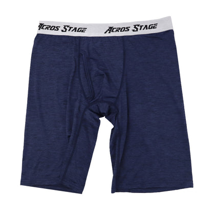 ロングボクサーパンツ メンズ 裏起毛 ストレッチ 前開き ACROSSTAGE ロングボクサー ボクサーパンツ M L LL 伸縮 ソフト アウトゴム 男性下着 紳士下着 インナー 肌着 防寒 冬用 秋冬 あったか ロング丈 アンダーウェア インナーパンツ 前あき