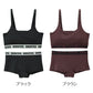 DISCUS ATHLETIC スポーツブラ ショーツ セット レディース ハーフトップ カップ付き 取り外し可 ドライ 速乾 M L LL ストレッチ 伸縮 上下セット ブラショーツセット ディスカス アスレチック 洗濯タグレス インナー 女性下着 スポブラ フィット