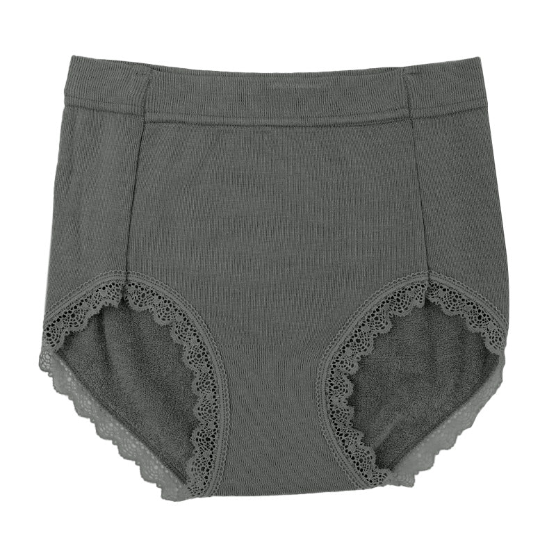 レディース ショーツ 綿混 ストレッチ 裏パイル まちはぎなし 洗濯タグレス レース 伸縮 M L LL おしりすっぽり コットン混 婦人 下着 パンツ スタンダードショーツ 肌着 やわらか フィット シンプル ベーシック デイリー 普段使い オールシーズン