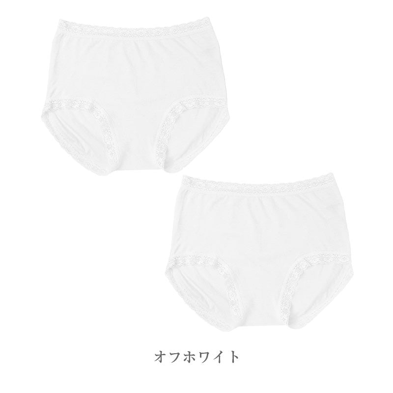 ショーツ レディース 綿100% 2重ガーゼ 2枚組 綿 コットン 綿ガーゼ ガーゼショーツ M L LL 3L 大きいサイズ レース付き 婦人 女性 下着 パンツ 肌着 インナー 肌にやさしい やさしい肌ざわり 心地いい 洗い替え 2枚セット まとめ買い デイリー