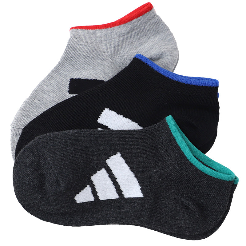 ソックス 靴下 アディダス キッズ スニーカー 男子 男の子 3足組 19-21cm～23-25cm 靴下 子供 くるぶし ソックス ジュニア adidas 福助 3足セット 迷彩 ロゴ