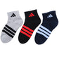 adidas アディダス 靴下 キッズ ソックス 子供 3足組 スニーカーソックス くるぶし丈 プチ丈 ショート丈 男の子 女の子 小学生 中学生 通学 スクール スポーツ 消臭 つま先 かかと 補強 丈夫 破れにくい 19-21cm～23-25cm ワンポイント アソート