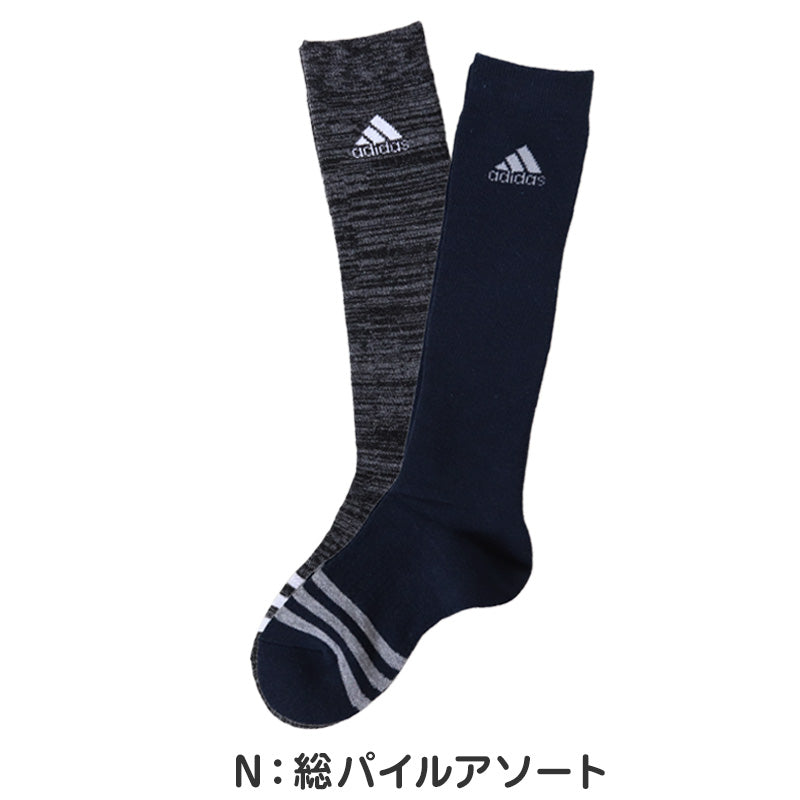 アディダス キッズ 靴下 ハイソックス 子供 冬 2足組 19-21cm～23-25cm 男の子 スポーツ ジュニア adidas ソックス ひざ下 19cm 23cm 男子 セット