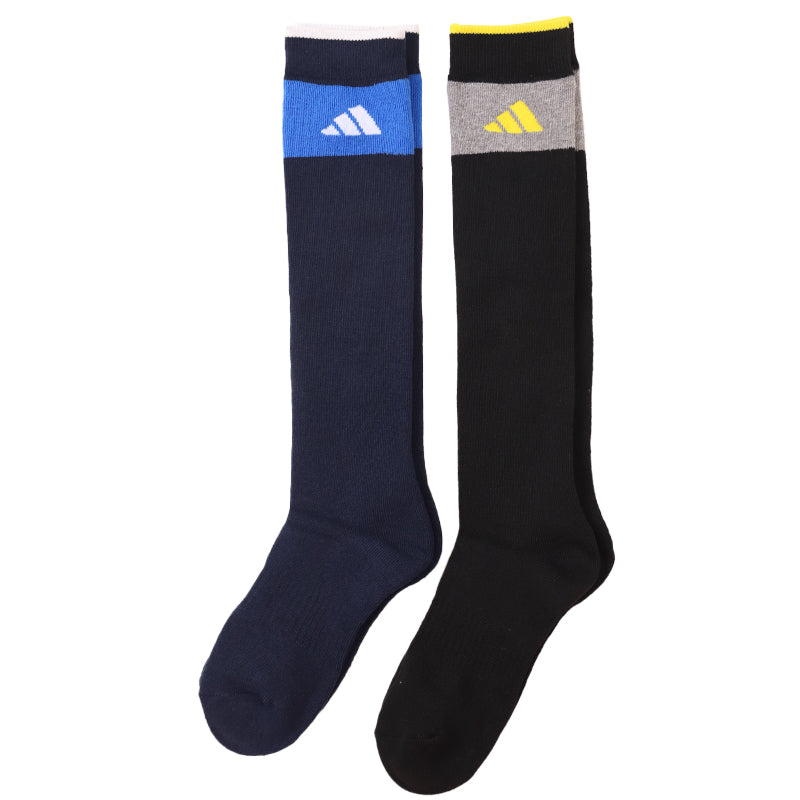 アディダス キッズ 靴下 ハイソックス 子供 冬 2足組 19-21cm～23-25cm 男の子 スポーツ ジュニア adidas ソックス ひざ下 19cm 23cm 男子 セット