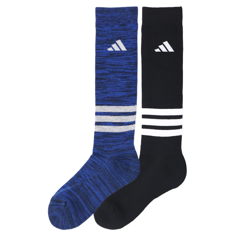 アディダス キッズ 靴下 ハイソックス 子供 冬 2足組 19-21cm～23-25cm 男の子 スポーツ ジュニア adidas ソックス ひざ下 19cm 23cm 男子 セット