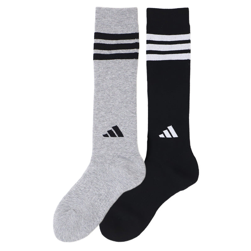 アディダス キッズ 靴下 ハイソックス 子供 冬 2足組 19-21cm～23-25cm 男の子 スポーツ ジュニア adidas ソックス ひざ下 19cm 23cm 男子 セット