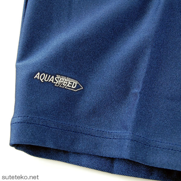 スクール水着 アクアスピード 男子ミドル丈 競泳用水着 (SS～LL)(aqua