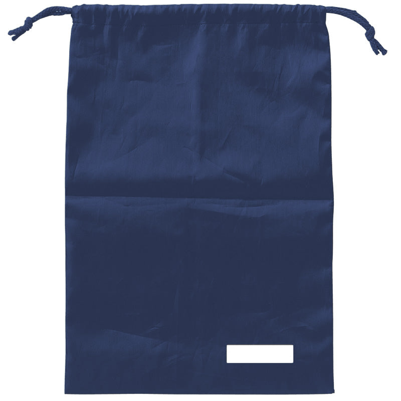 シューズ袋 上履き入れ 巾着袋 ナイロン 42×27cm キッズ 通学 バッグ 小学校 体操服入れ 体育館シューズ袋 サブバッグ 男の子 女の子 洗える 軽量 丈夫 無地 シンプル 名前欄付き 入学準備 入園準備 学校用 収納袋 習い事袋 体操着袋 部活袋 シュ (取寄せ)