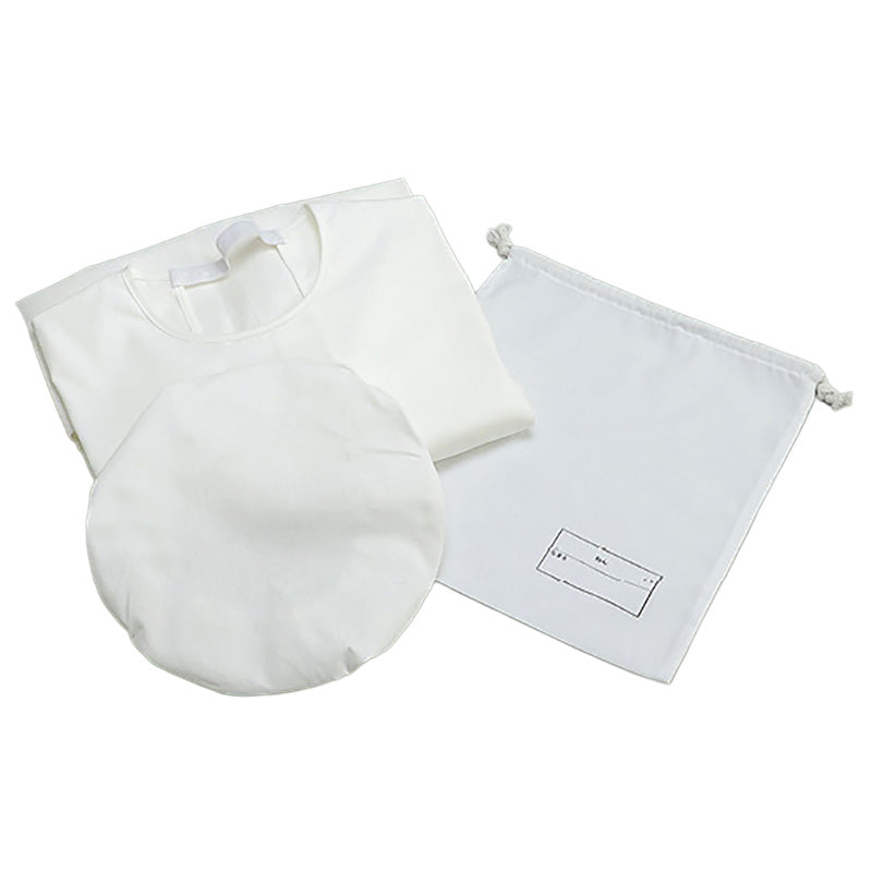給食衣セット 3点セット 給食袋 エプロン 給食帽 キッズ フリーサイズ 学校用 幼稚園 保育園 小学校 入園準備 入学準備 学童用品 スクールグッズ 子供用 巾着袋 調理用帽子 シンプル 白 給食セット 新入学 給食用セット 子供準備用品 (取寄せ)