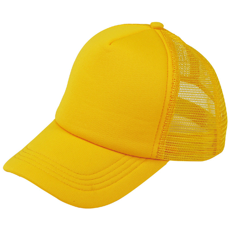 カラーダンスキャップ キッズ 帽子 頭囲53-57cm キャップ ダンス帽子 メッシュキャップ 子供 CAP 野球帽 イベント 運動会 体育祭 発表会 学芸会 お遊戯会 文化祭 学園祭 チーム クラス 団体 お揃い 応援 小学生 幼稚園 保育園 イベント 運動会 (取寄せ)