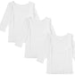 下着 7分袖 肌着 綿100% レディース インナー シャツ 長袖 3枚セット M L LL 綿 tシャツ 無地 グレー 白 黒 女性 婦人 女性 デイリーインナー シンプルインナー 汗のニオイ 夏 3枚組 まとめ売り