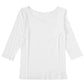 下着 7分袖 肌着 綿100% レディース インナー シャツ 長袖 M L LL 綿 tシャツ 無地 グレー 白 黒 女性