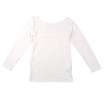 インナー レディース フロントレース 8分袖 秋 冬 薄手 あったか 保温 M L LL 下着 シャツ あったかインナー 女性 婦人 長袖 寒さ対策 着ぶくれしない ピーチ起毛 温かい 暖かい ストレッチ 微起毛