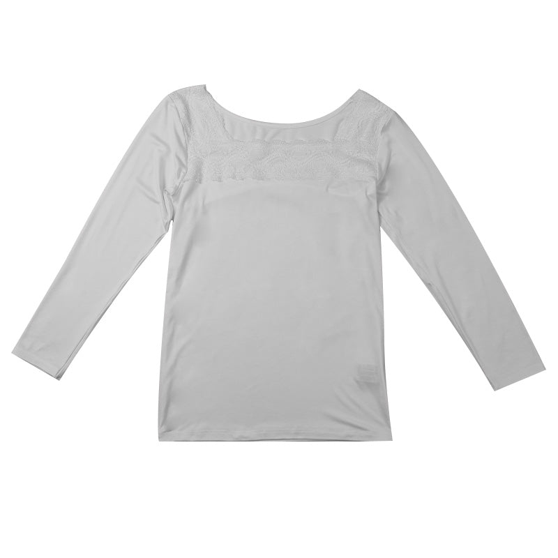 インナー レディース フロントレース 8分袖 秋 冬 薄手 あったか 保温 M L LL 下着 シャツ あったかインナー 女性 婦人 長袖 寒さ対策 着ぶくれしない ピーチ起毛 温かい 暖かい ストレッチ 微起毛