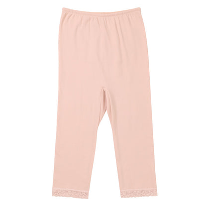 インナーパンツ レディース 7分丈 レギンス ズボン下 綿混 秋 冬 腰当て付き M L LL スラックス下 スパッツ 婦人 下着 インナー 暖かい 冷え取り 冷え性 寒さ対策 防寒 インナーボトム ボトムス 温活 あったか