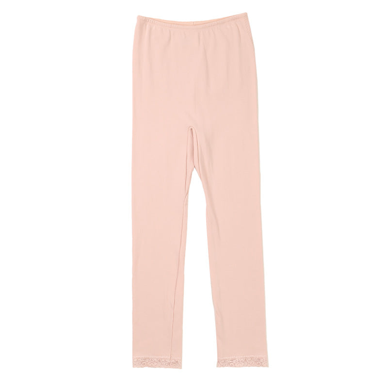 インナーパンツ レディース 9分丈 レギンス ズボン下 綿混 秋 冬 腰当て付き M L LL スラックス下 スパッツ 婦人 下着 インナー 暖かい 冷え取り 冷え性 寒さ対策 防寒 インナーボトム ボトムス 温活 あったか