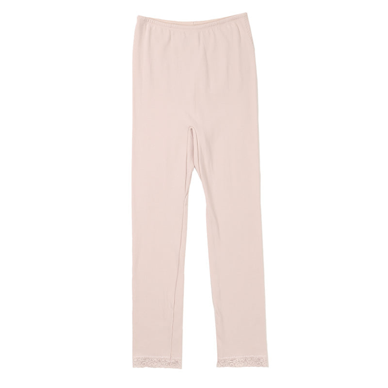 インナーパンツ レディース 9分丈 レギンス ズボン下 綿混 秋 冬 腰当て付き M L LL スラックス下 スパッツ 婦人 下着 インナー 暖かい 冷え取り 冷え性 寒さ対策 防寒 インナーボトム ボトムス 温活 あったか