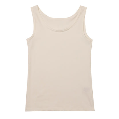 タンクトップ インナー レディース 綿混 M L LL リラックス アンダーウェア 女性 肌着 下着 敏感肌 肌に優しい コットン 綿 シンプル 無地 定番 黒 白 30代 40代 50代 60代