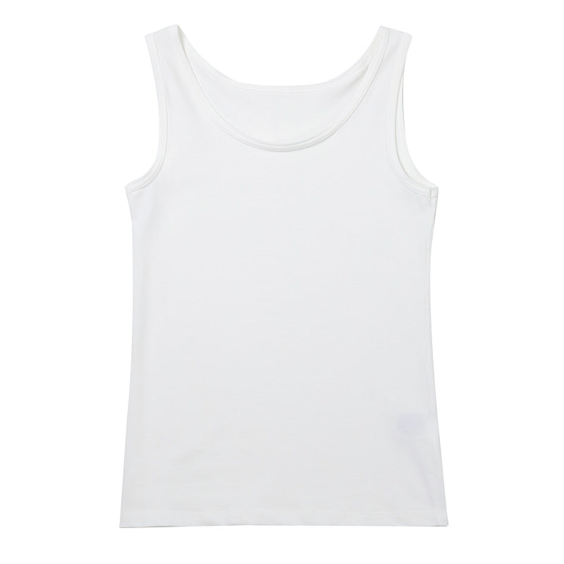 タンクトップ インナー レディース 綿混 M L LL リラックス アンダーウェア 女性 肌着 下着 敏感肌 肌に優しい コットン 綿 シンプル 無地 定番 黒 白 30代 40代 50代 60代